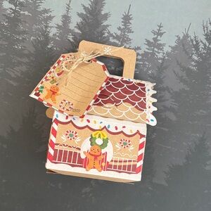Festive Gingerbread House Gift Box